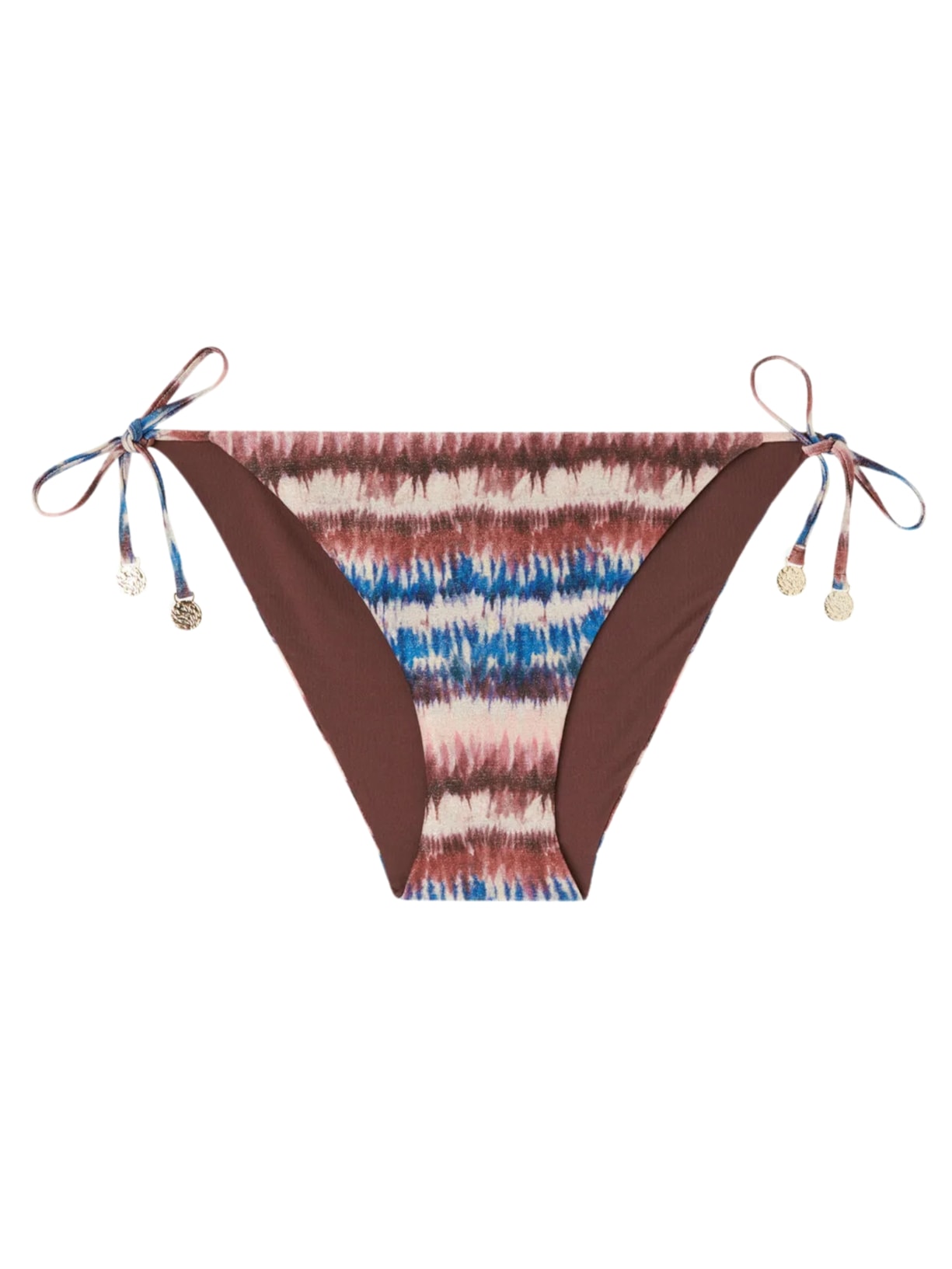 Calcinha De Biquíni Com Laços Tie-Dye Formentera - Colorido