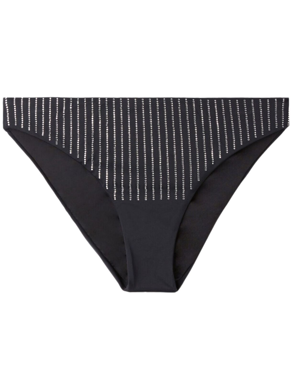 Calcinha De Biquíni Com Strass Shanghai - Preto