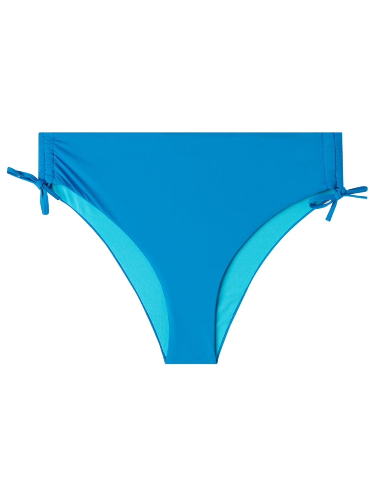 Calcinha De Biquíni De Cintura Alta Com Cordão Indonésia - Azul