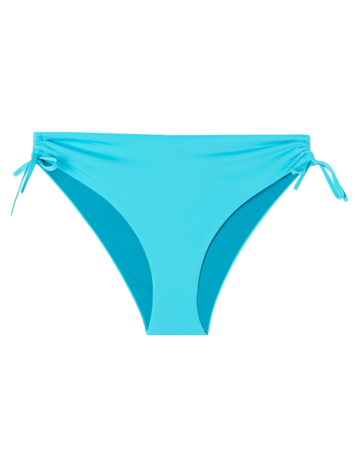 Calcinha De Biquíni De Cintura Alta Com Cordão Indonésia Azul Calzedonia