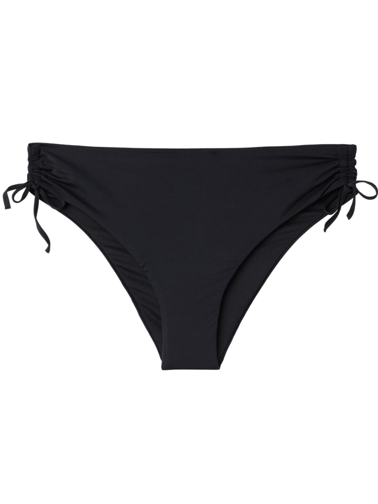 Calcinha De Biquíni De Cintura Alta Com Cordão Indonesia - Preto