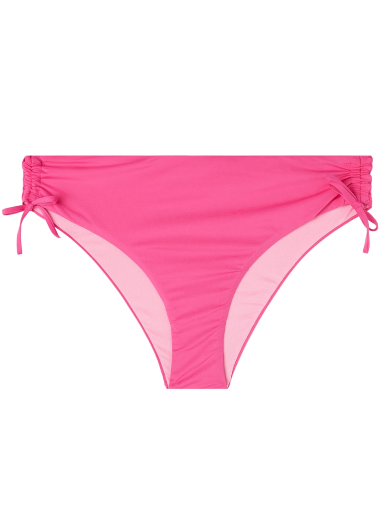 Calcinha De Biquíni De Cintura Alta Com Cordão Indonésia - Rosa