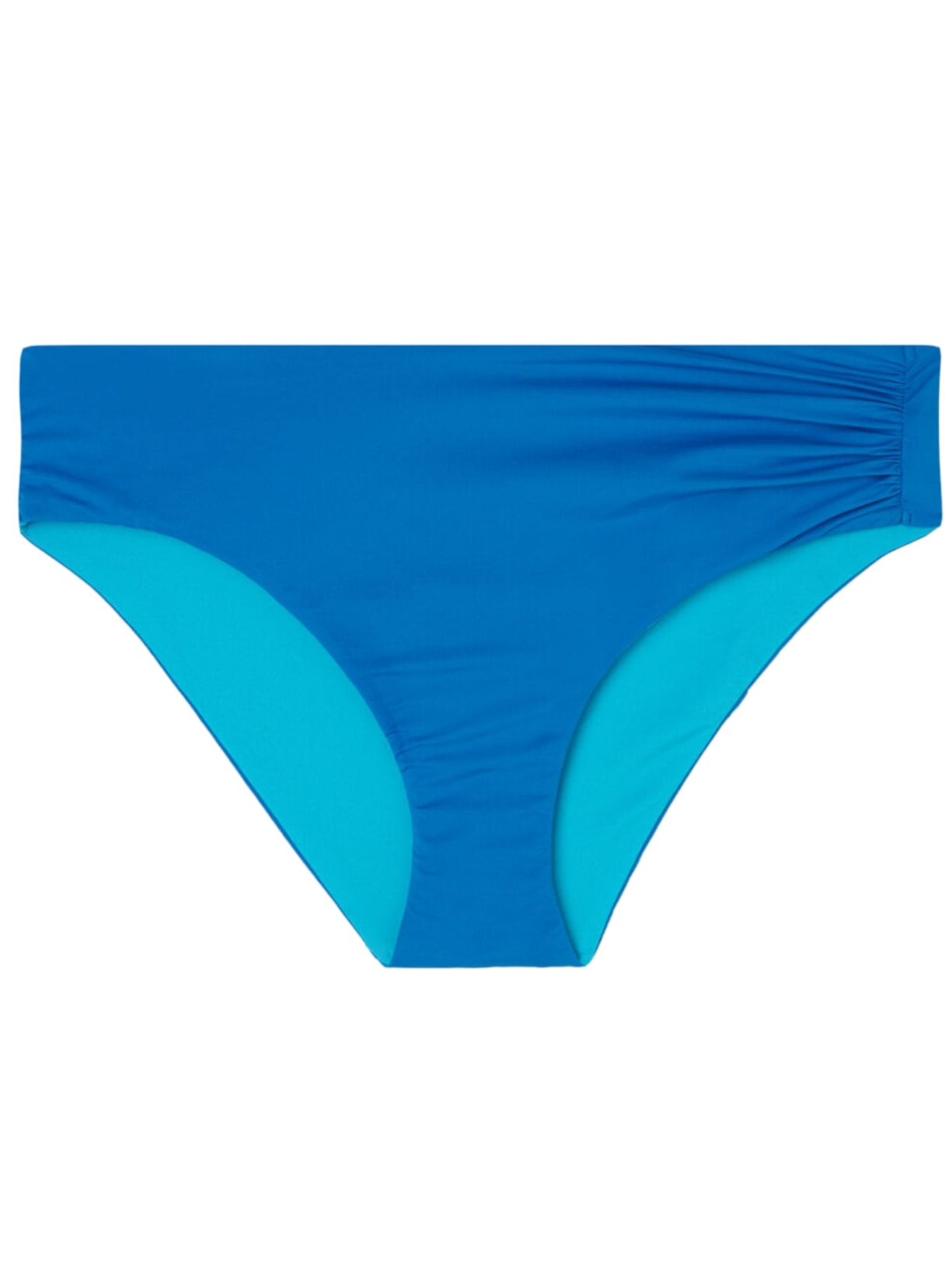 Calcinha De Biquíni De Cintura Alta Indonésia Azul Calzedonia