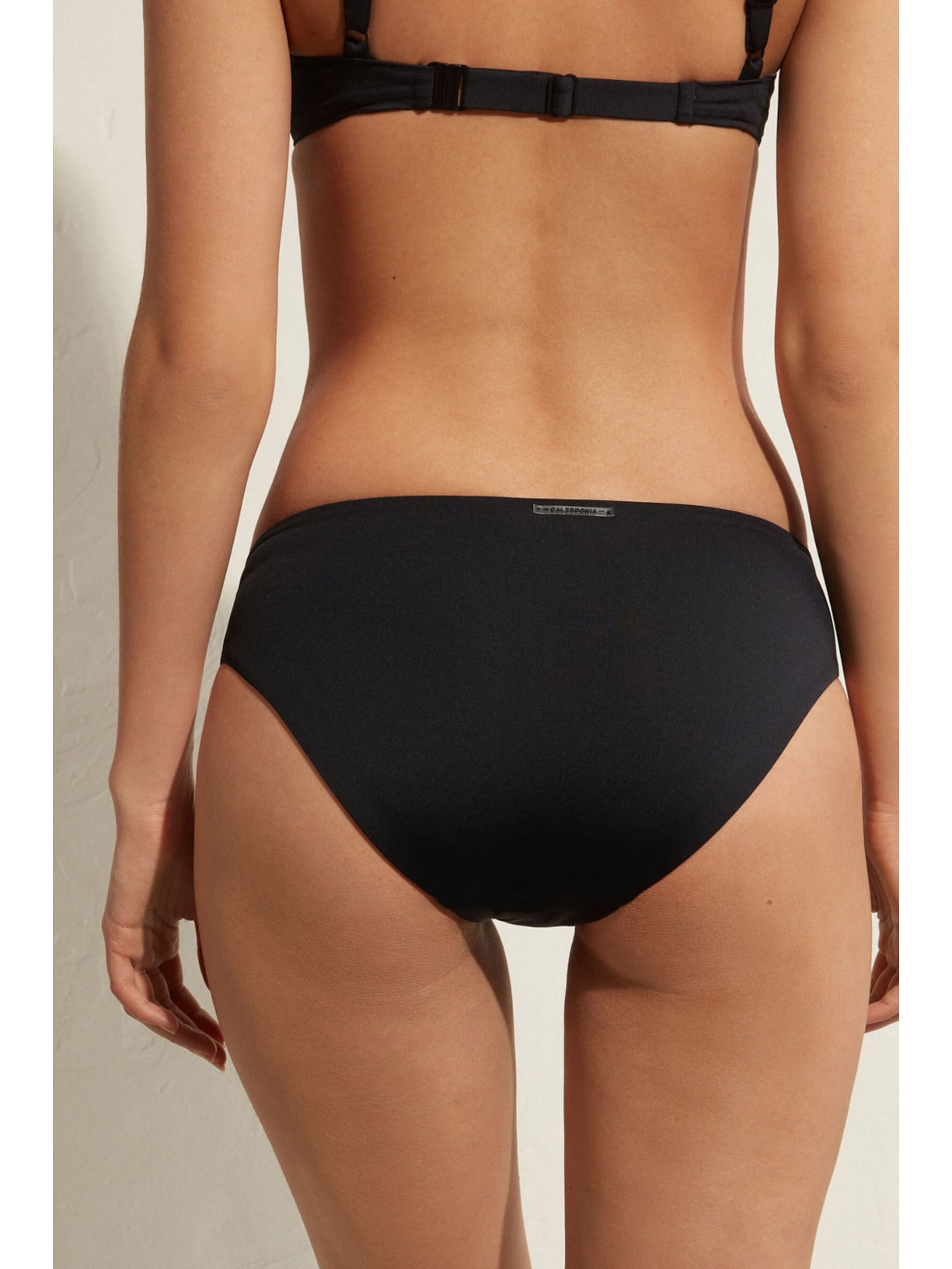 Calcinha De Biquíni De Cintura Alta Indonesia Preto Calzedonia