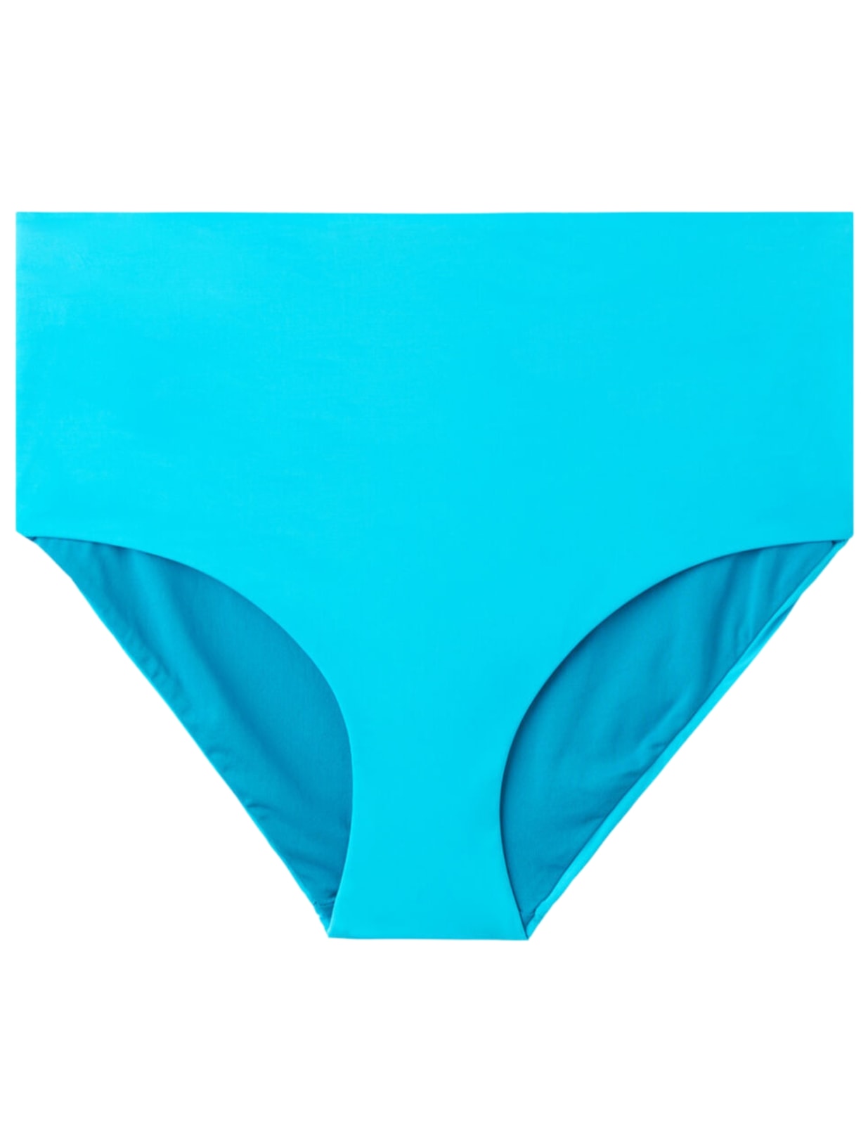 Calcinha De Biquíni De Cintura Alta Modeladora Indonésia - Azul