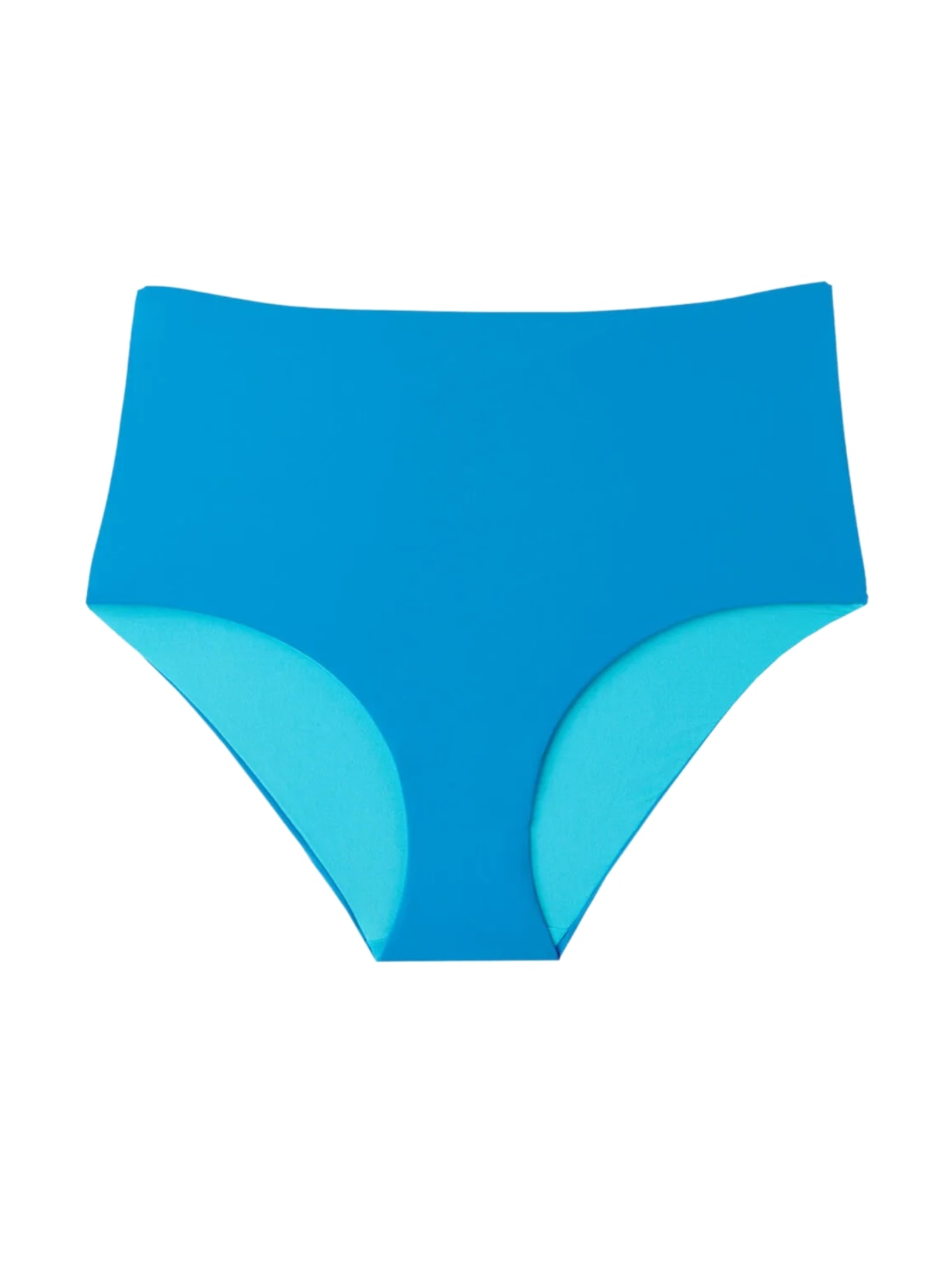 Calcinha De Biquíni De Cintura Alta Modeladora Indonésia - Azul