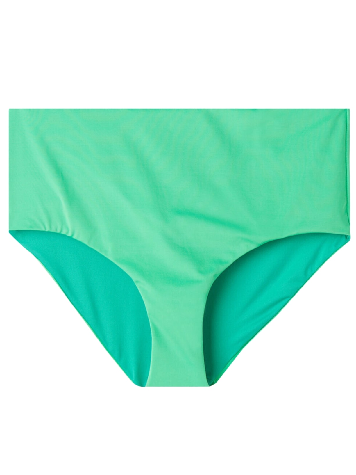 Calcinha De Biquíni De Cintura Alta Modeladora Indonésia - Verde