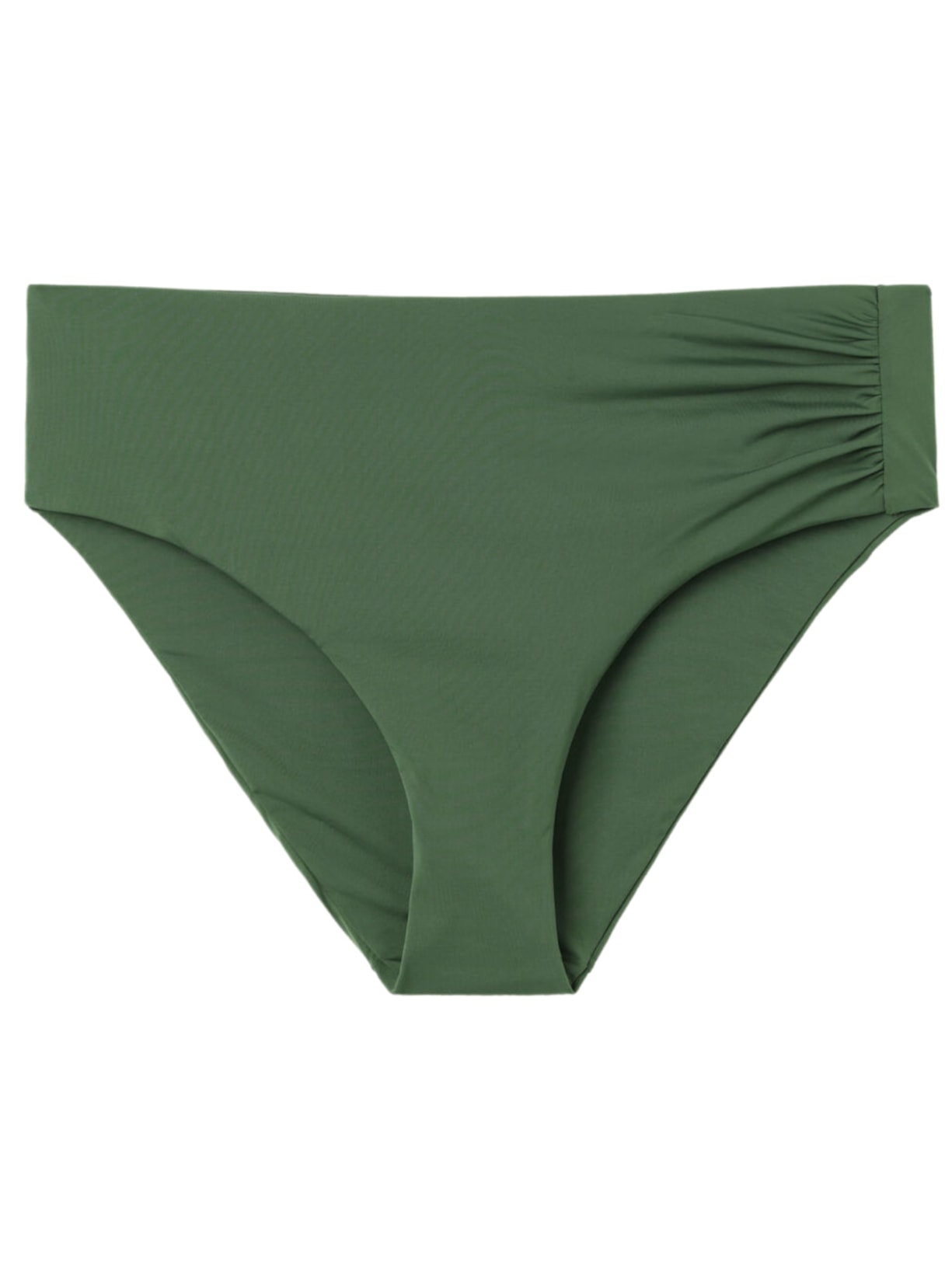 Calcinha De Biquíni De Cintura Alta Modeladora Indonésia - Verde