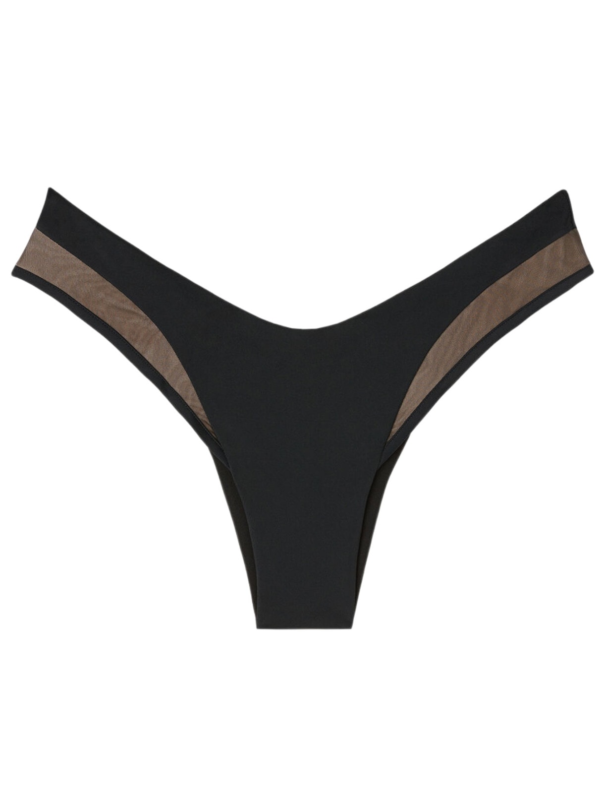 Calcinha De Biquíni Em Tule Tokyo Preto Calzedonia