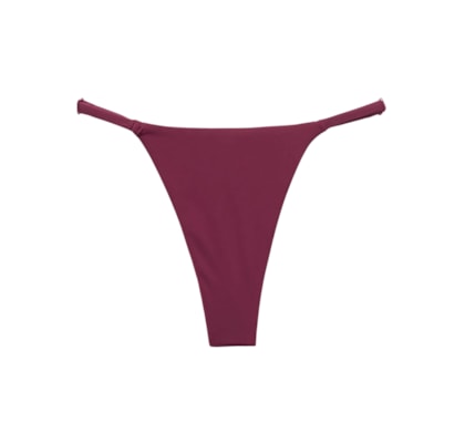 Calcinha De Biquíni Fio Dental Indonésia - Bordô