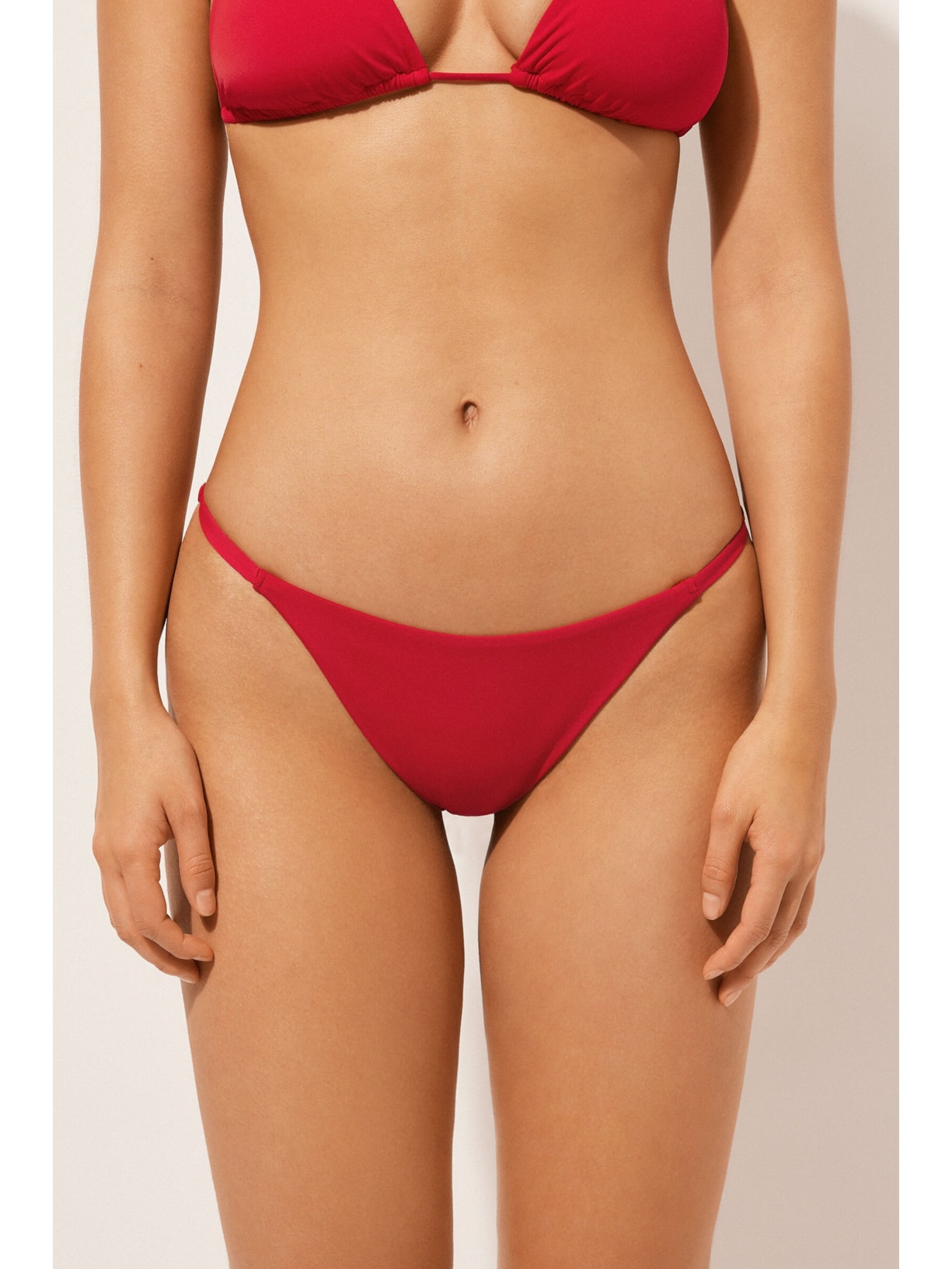 Calcinha De Biquíni Fio Dental Indonésia Vermelho Calzedonia