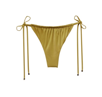 Calcinha De Biquíni Fio Dental Shiny Satin - Verde