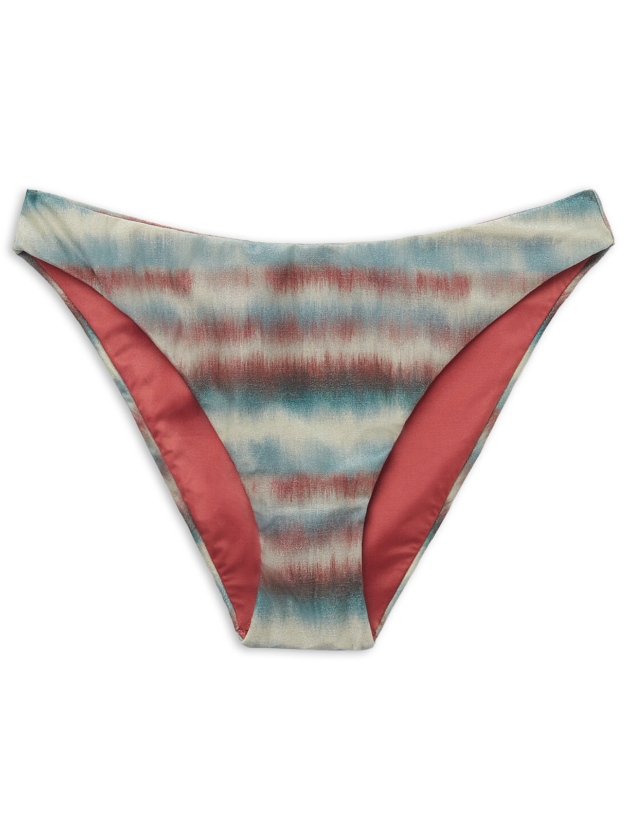 Calcinha De Biquíni Glittery Tie-Dye Azul Calzedonia