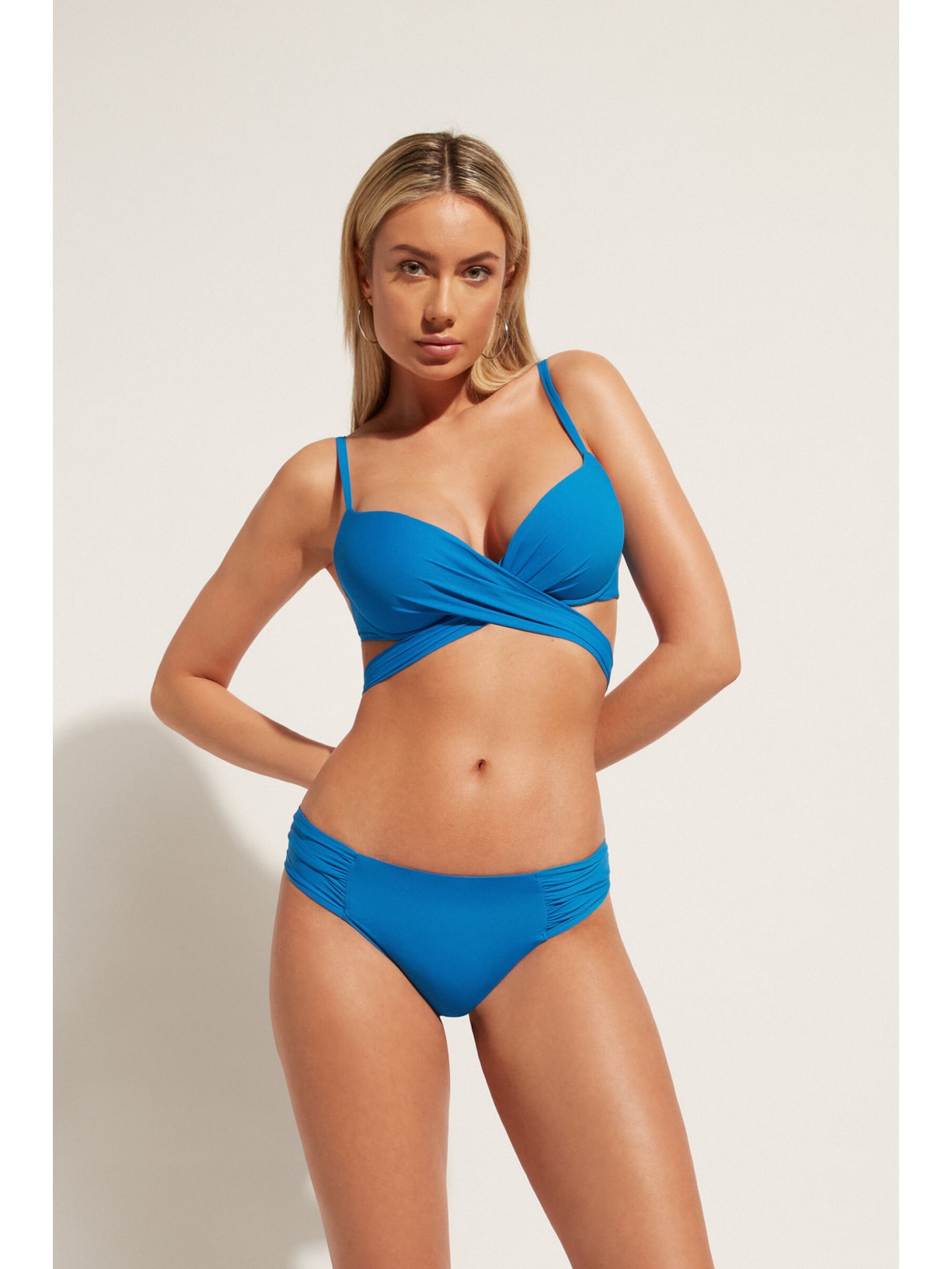 Calcinha De Biquíni Indonésia Azul Calzedonia