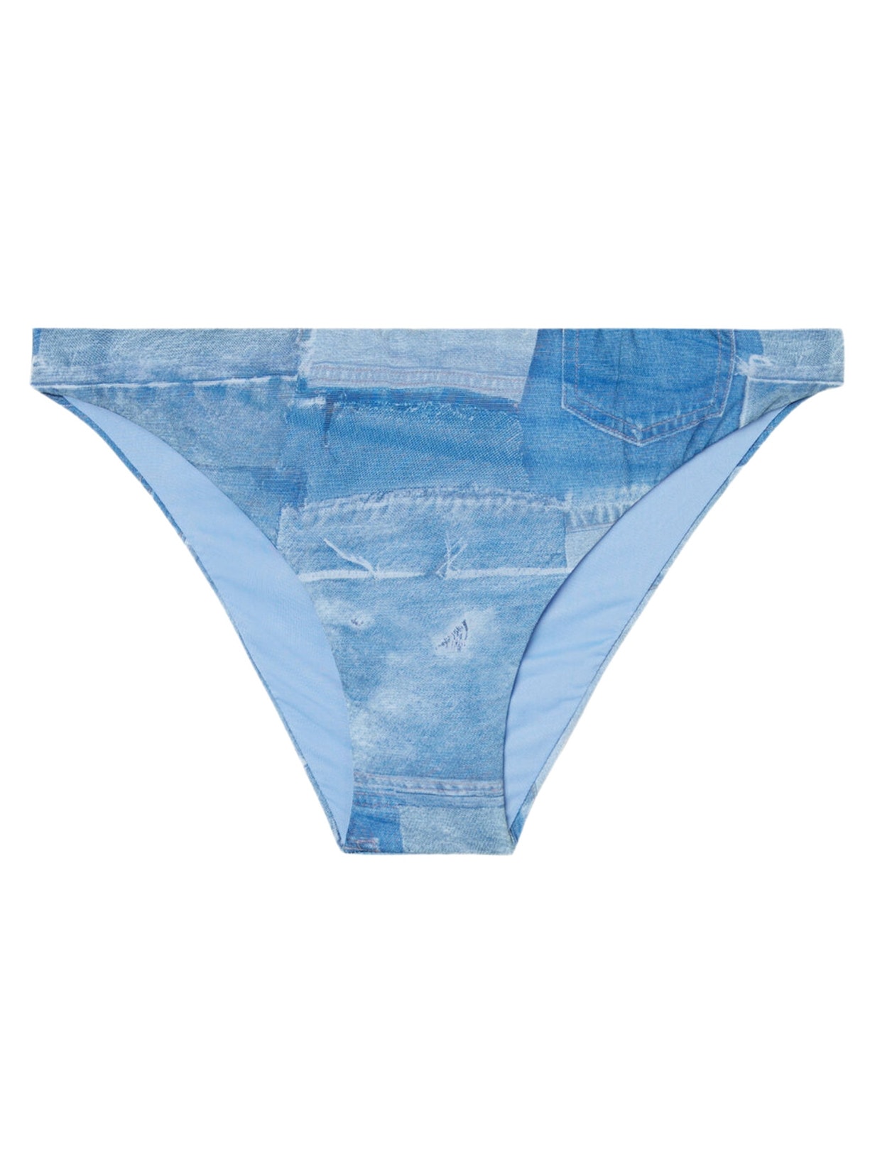 Calcinha De Biquíni Jeans Ibiza - Azul