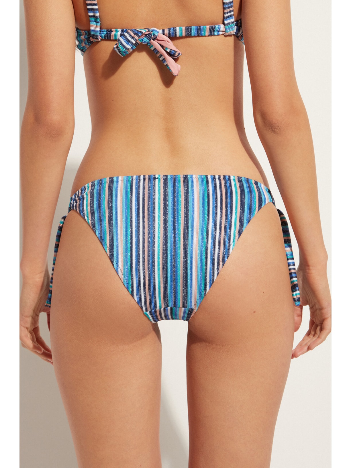 Calcinha De Biquíni Laços Marbella Azul Calzedonia