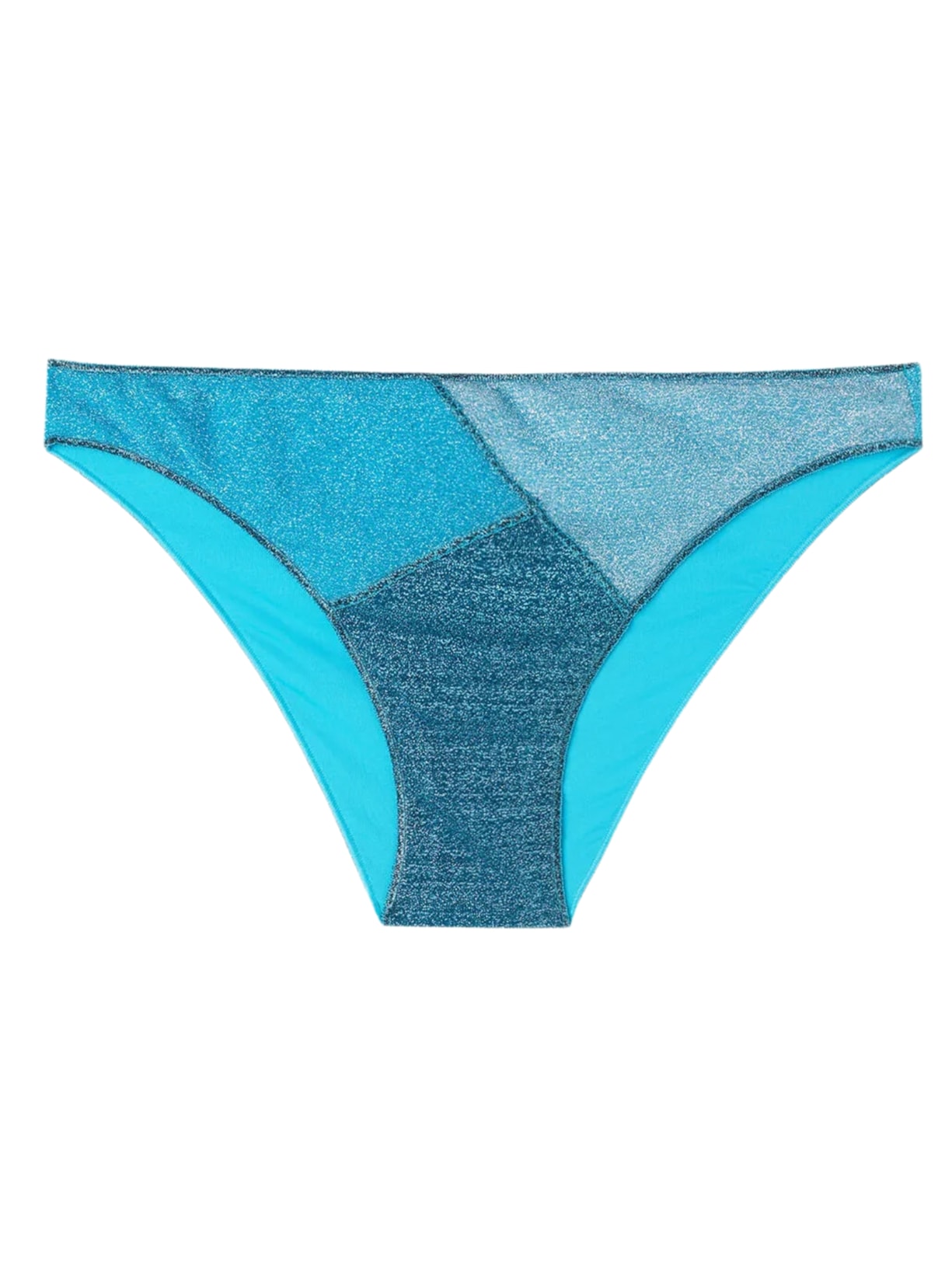 Calcinha De Biquíni Lamê Lisbona - Azul