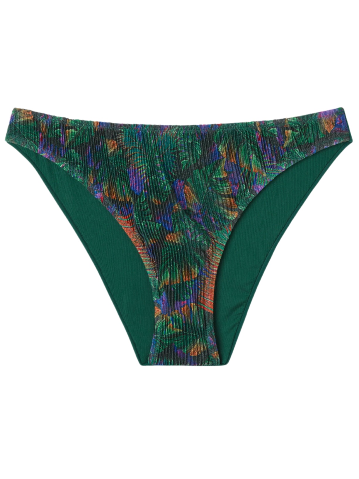 Calcinha De Biquíni Night Foliage - Verde