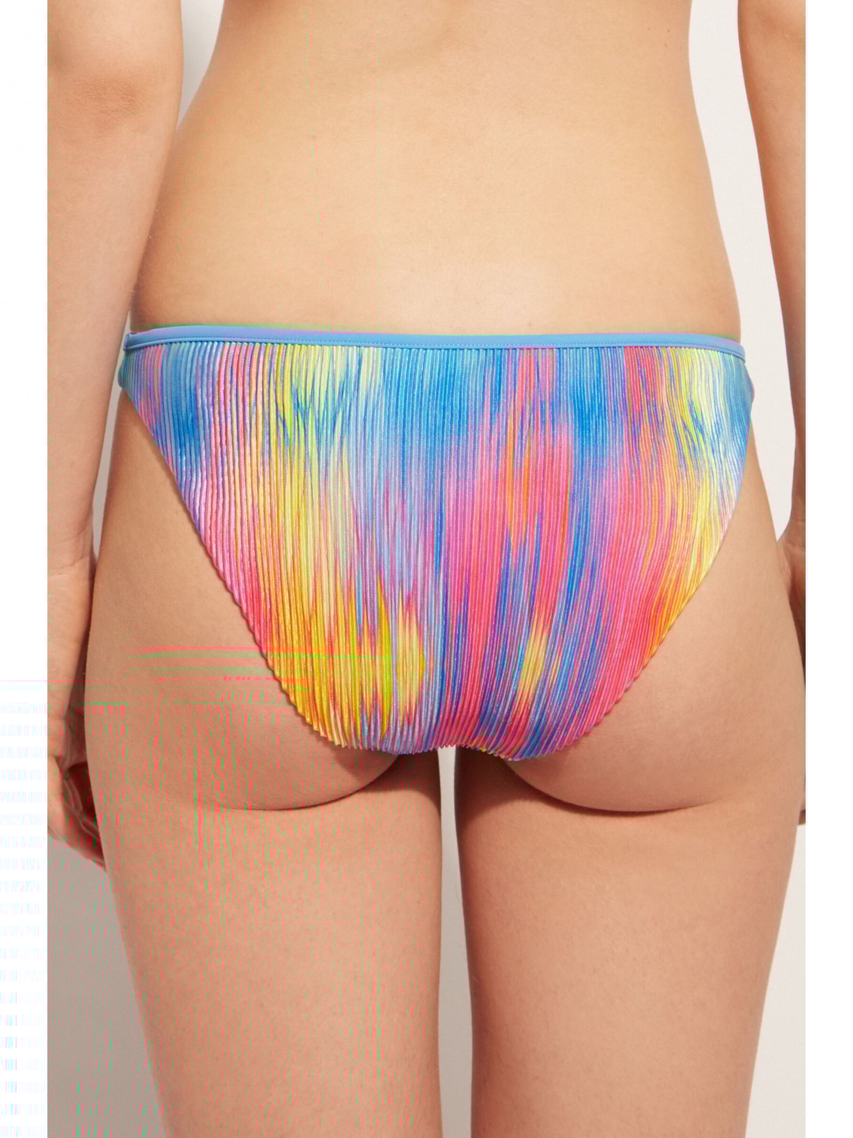 Calcinha De Biquíni Plissada Maiorca Azul Calzedonia