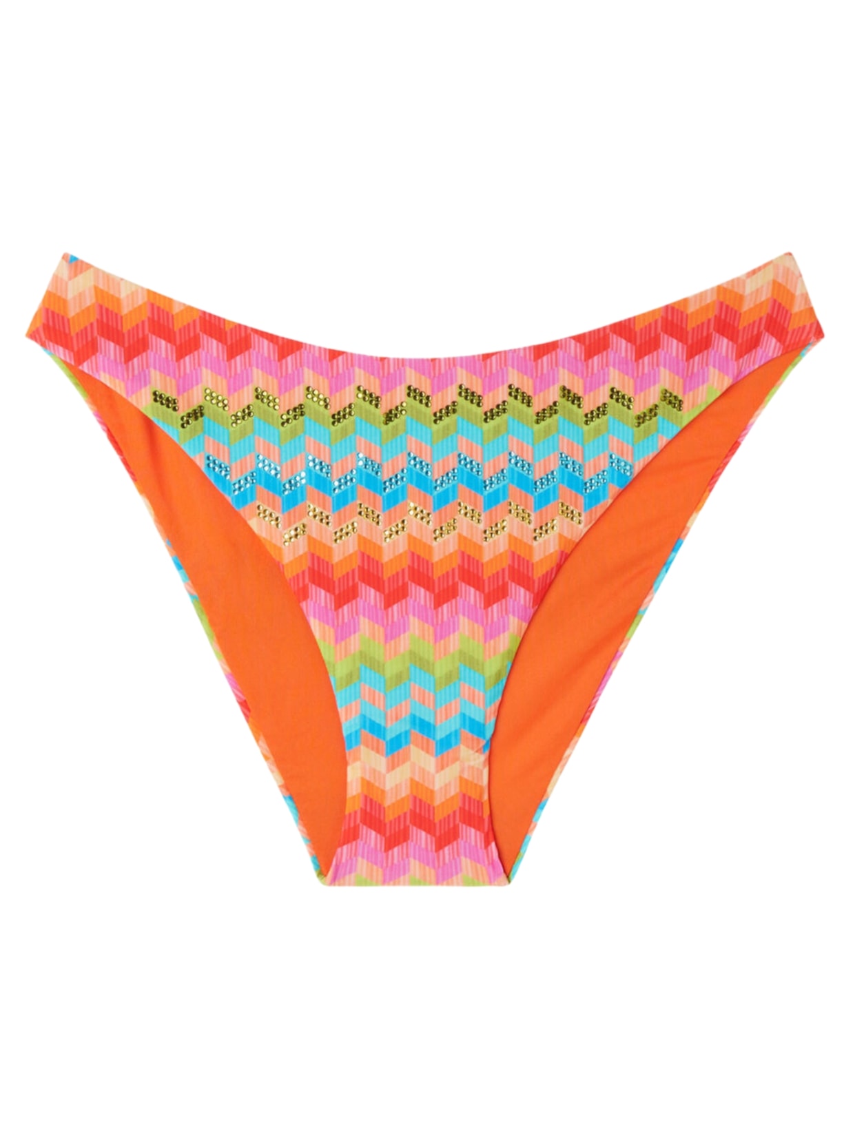 Calcinha De Biquíni Rainbow - Laranja