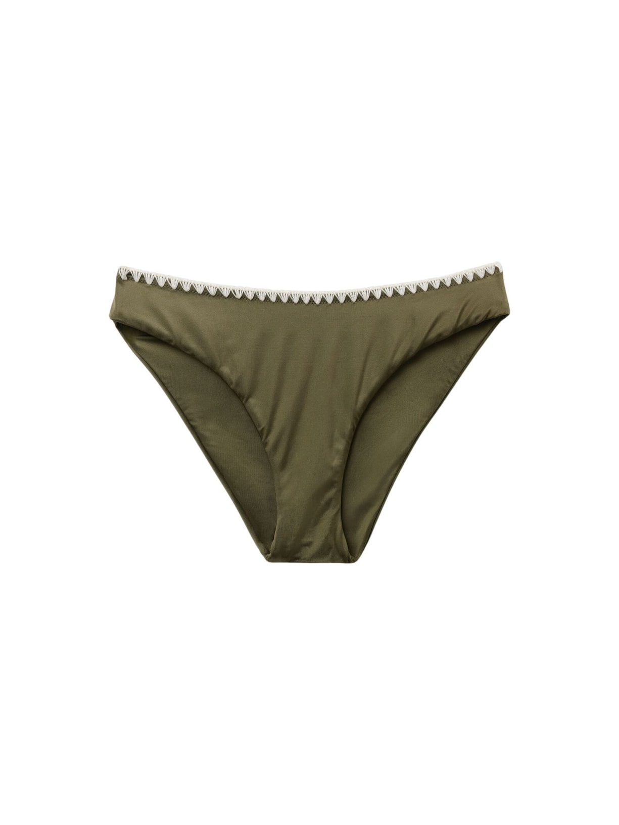 Calcinha De Biquíni Refined Shine Verde Calzedonia