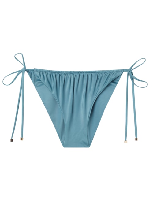 Calcinha De Biquíni Shiny Satin - Azul