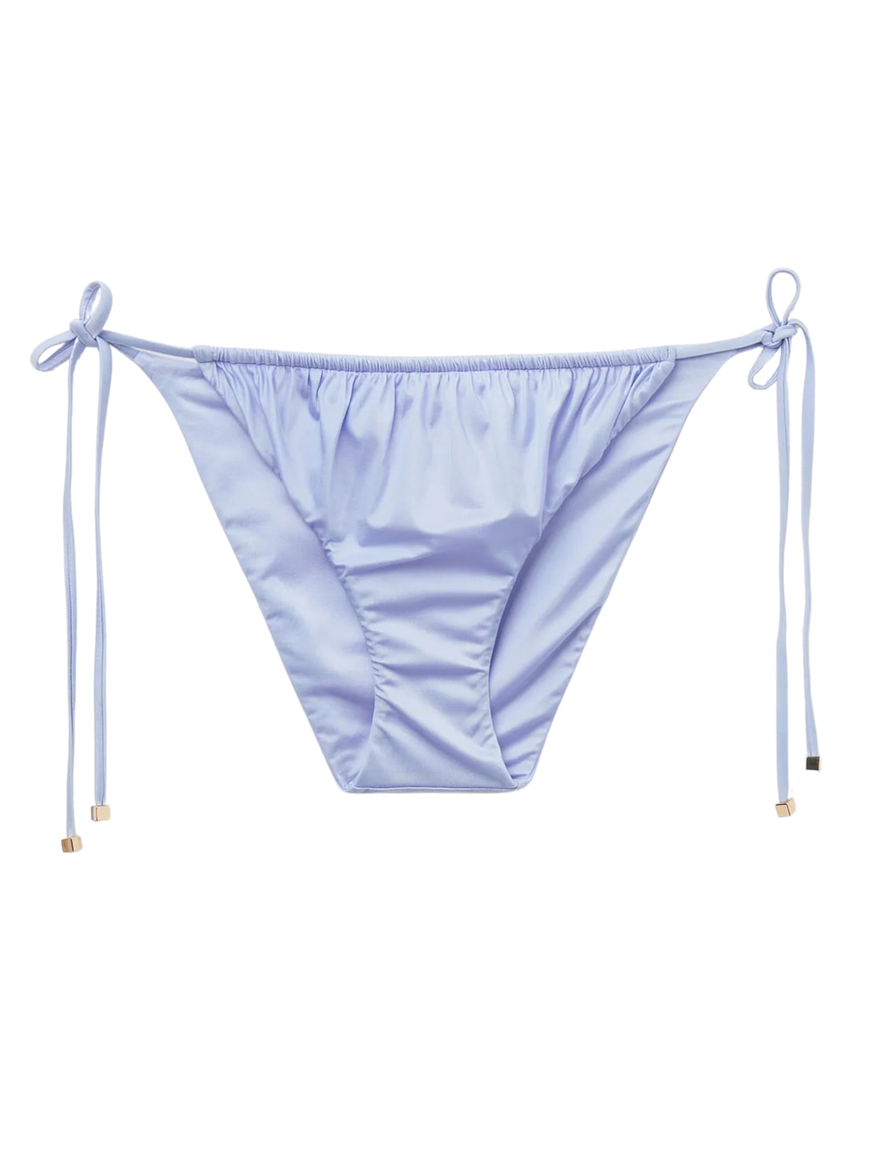 Calcinha De Biquíni Shiny Satin Azul Calzedonia