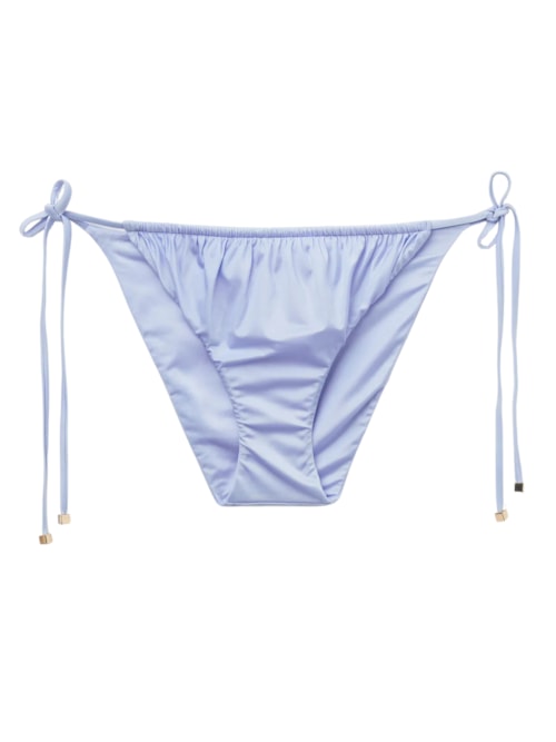 Calcinha De Biquíni Shiny Satin - Azul