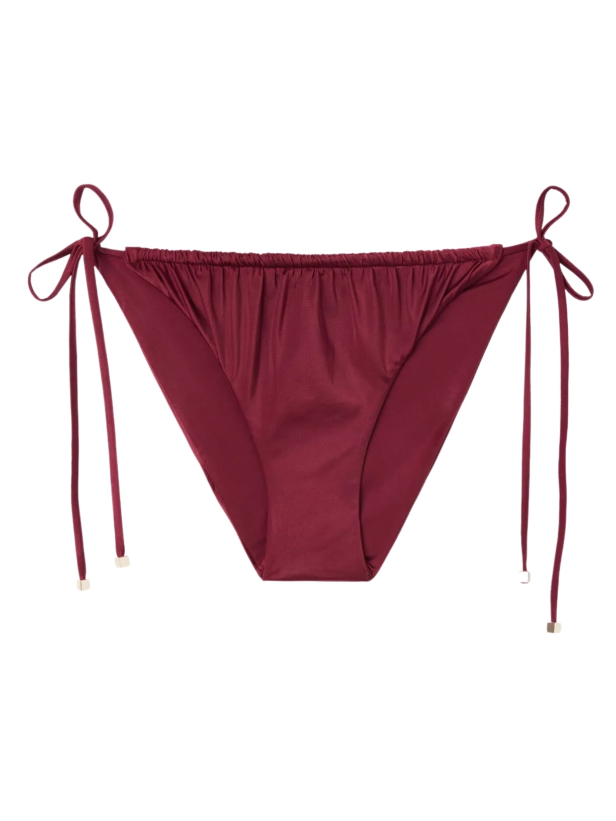 Calcinha De Biquíni Shiny Satin - Bordô
