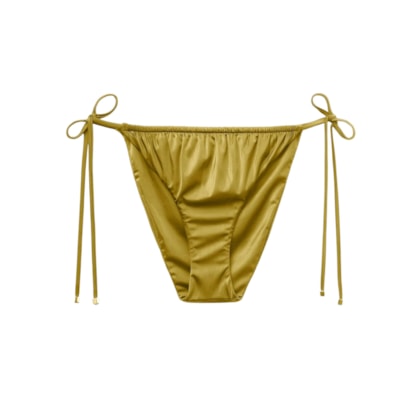 Calcinha De Biquíni Shiny Satin - Verde