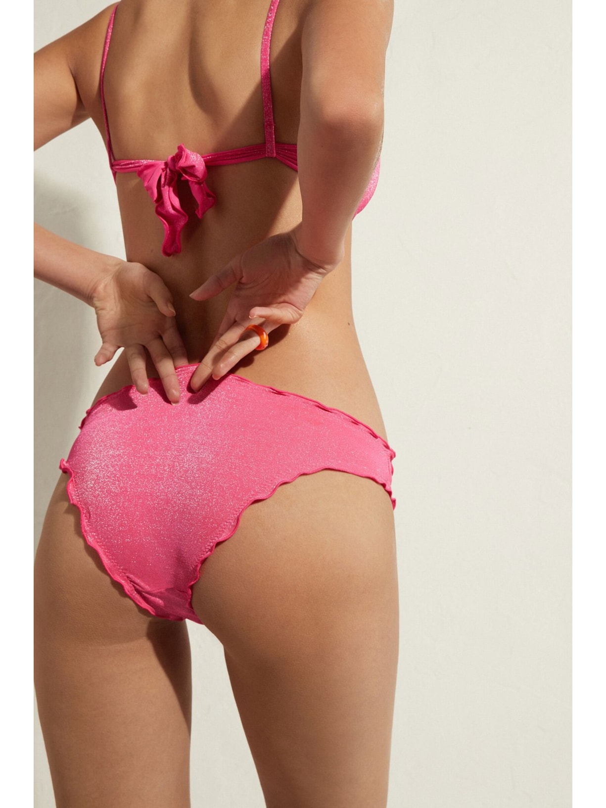 Calcinha De Biquíni Slip Formentera Rosa Calzedonia