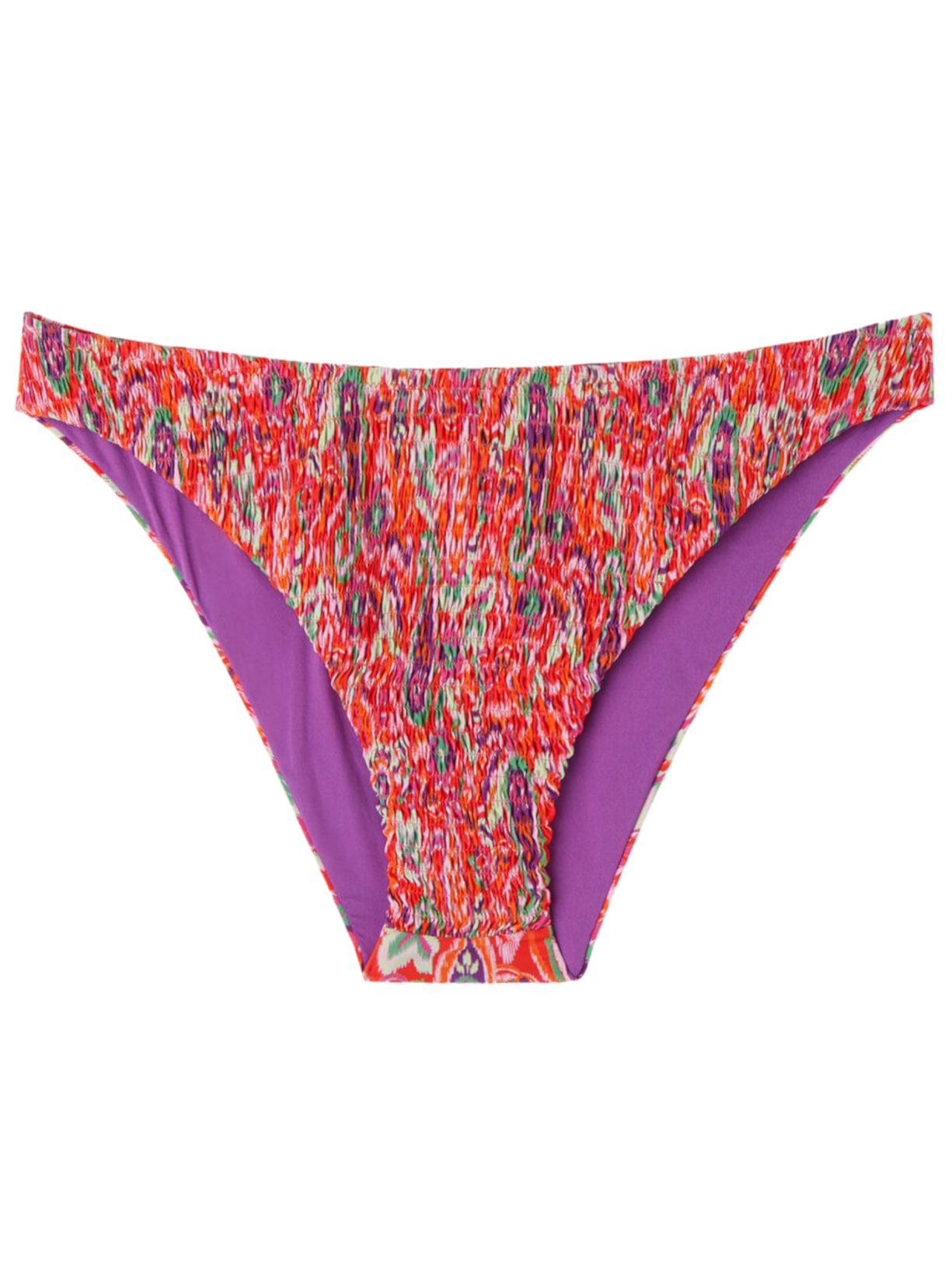 Calcinha De Biquíni Vibrant Paisley - Vermelho