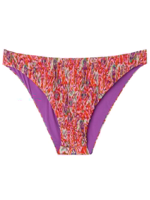 Calcinha De Biquíni Vibrant Paisley - Vermelho