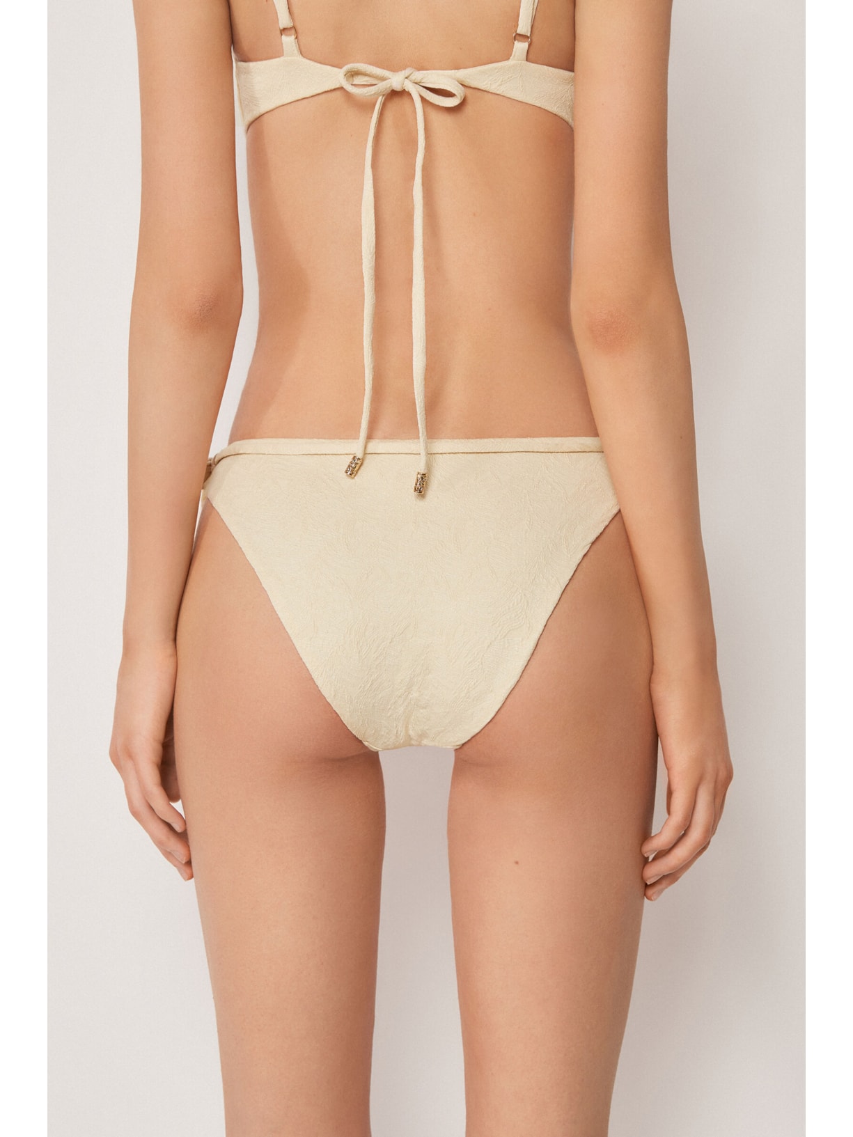Calcinha De Biquíni Wild Jungle Off-White Calzedonia