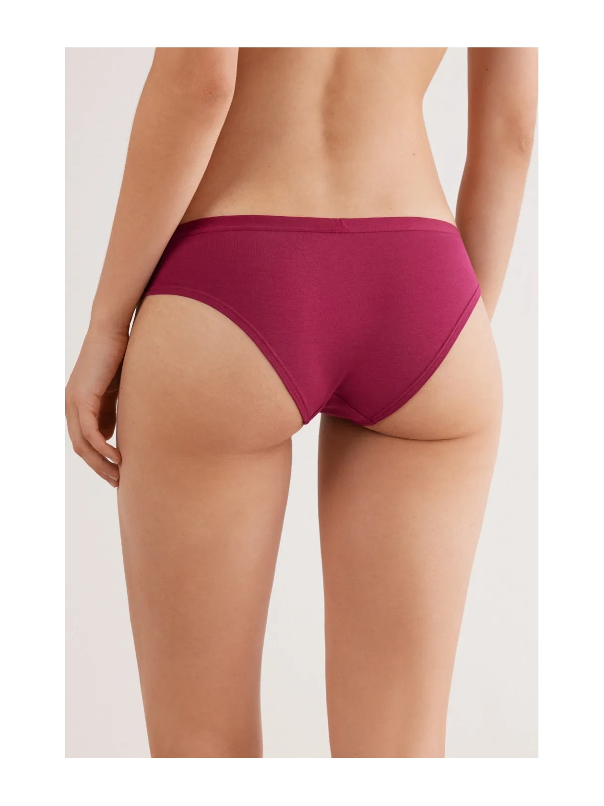 Calcinha Em Algodão Bordô Intimissimi