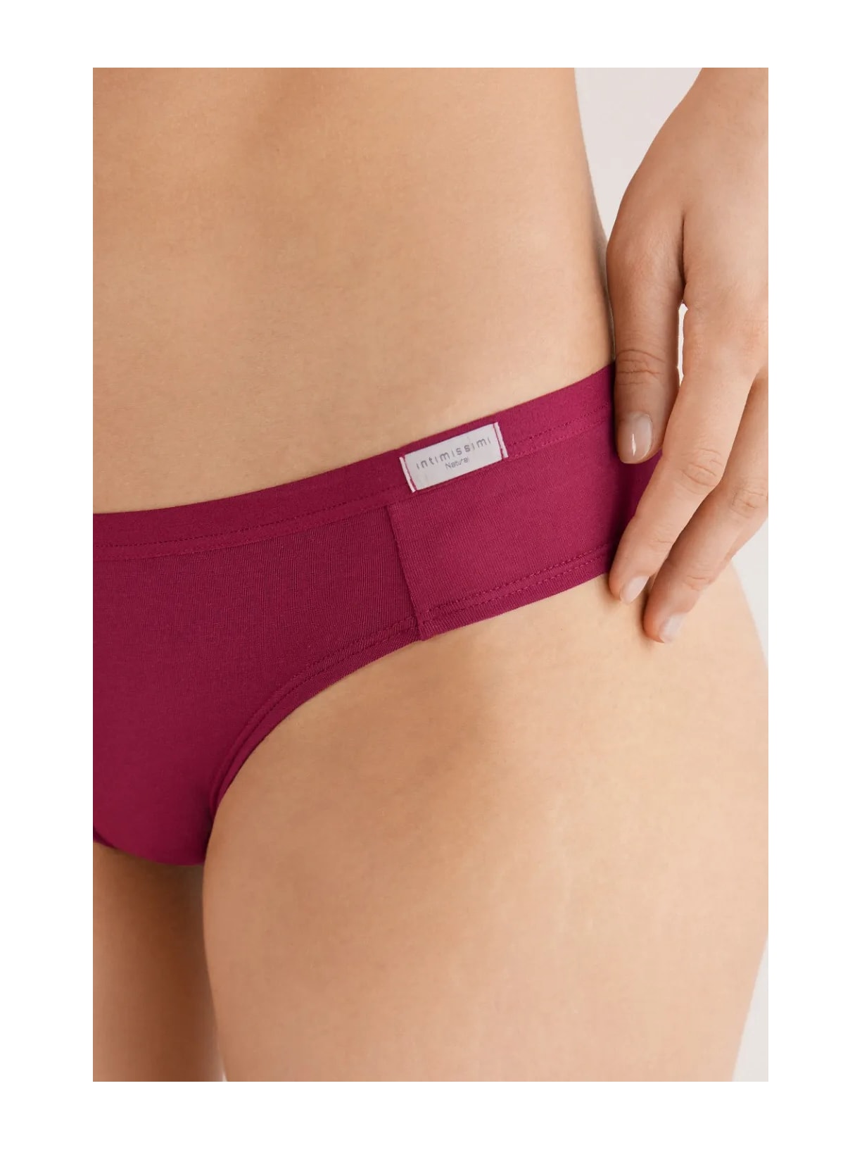 Calcinha Em Algodão Bordô Intimissimi