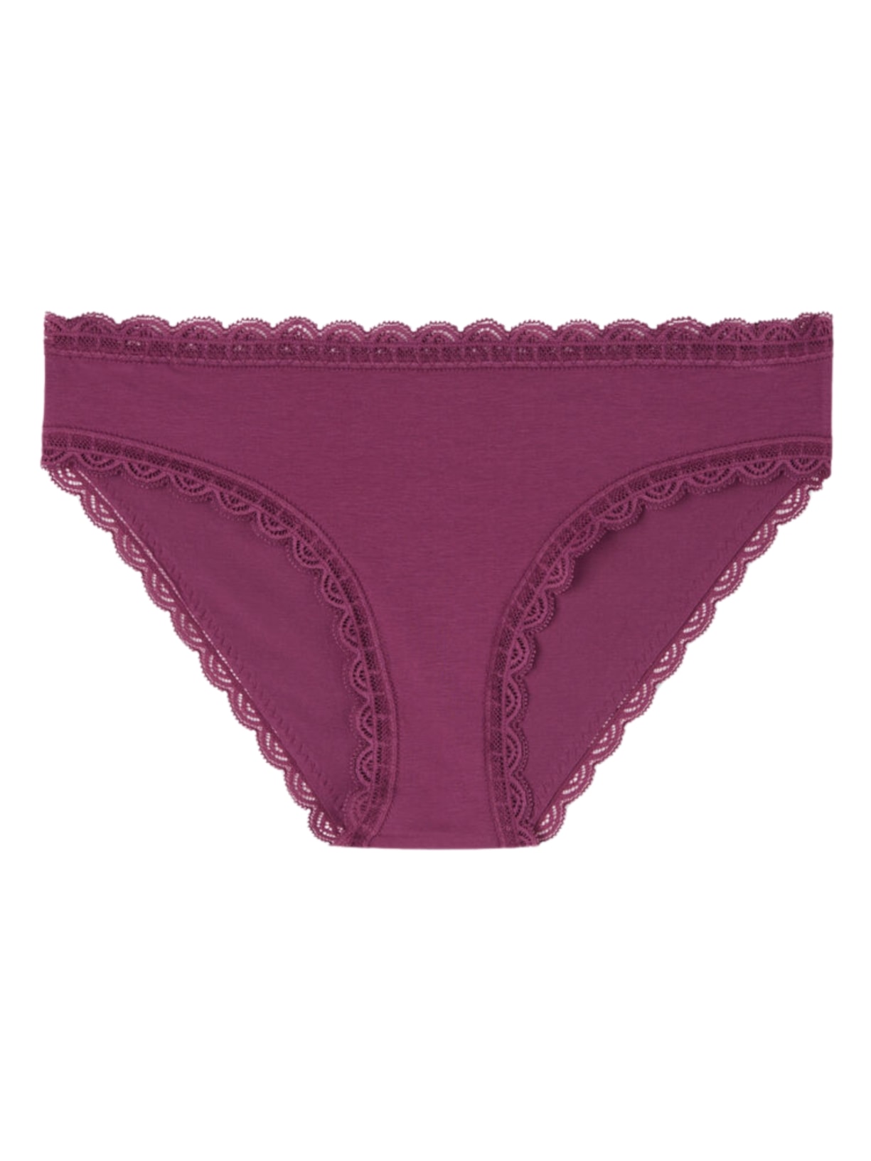 Calcinha Em Algodão e Renda Roxo Intimissimi