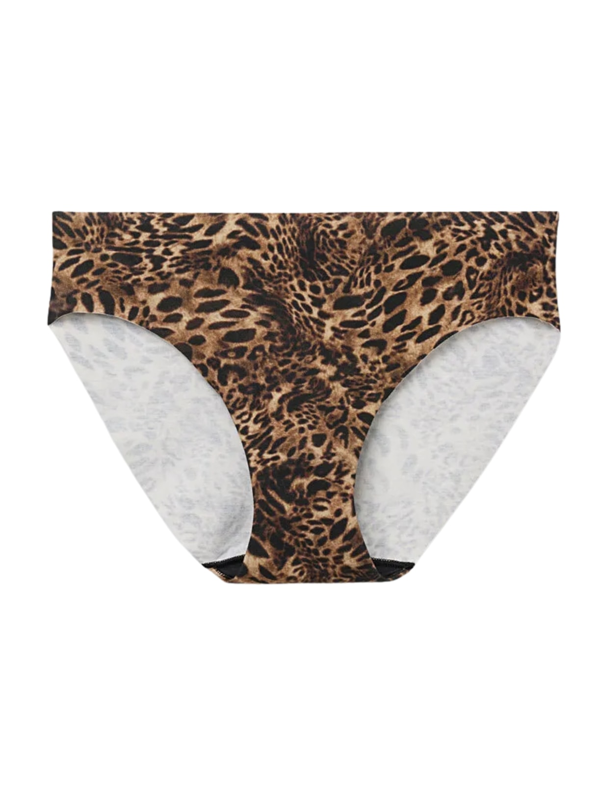 Calcinha Em Algodão Sem Costura Animal Print Always Glamorous - Marrom