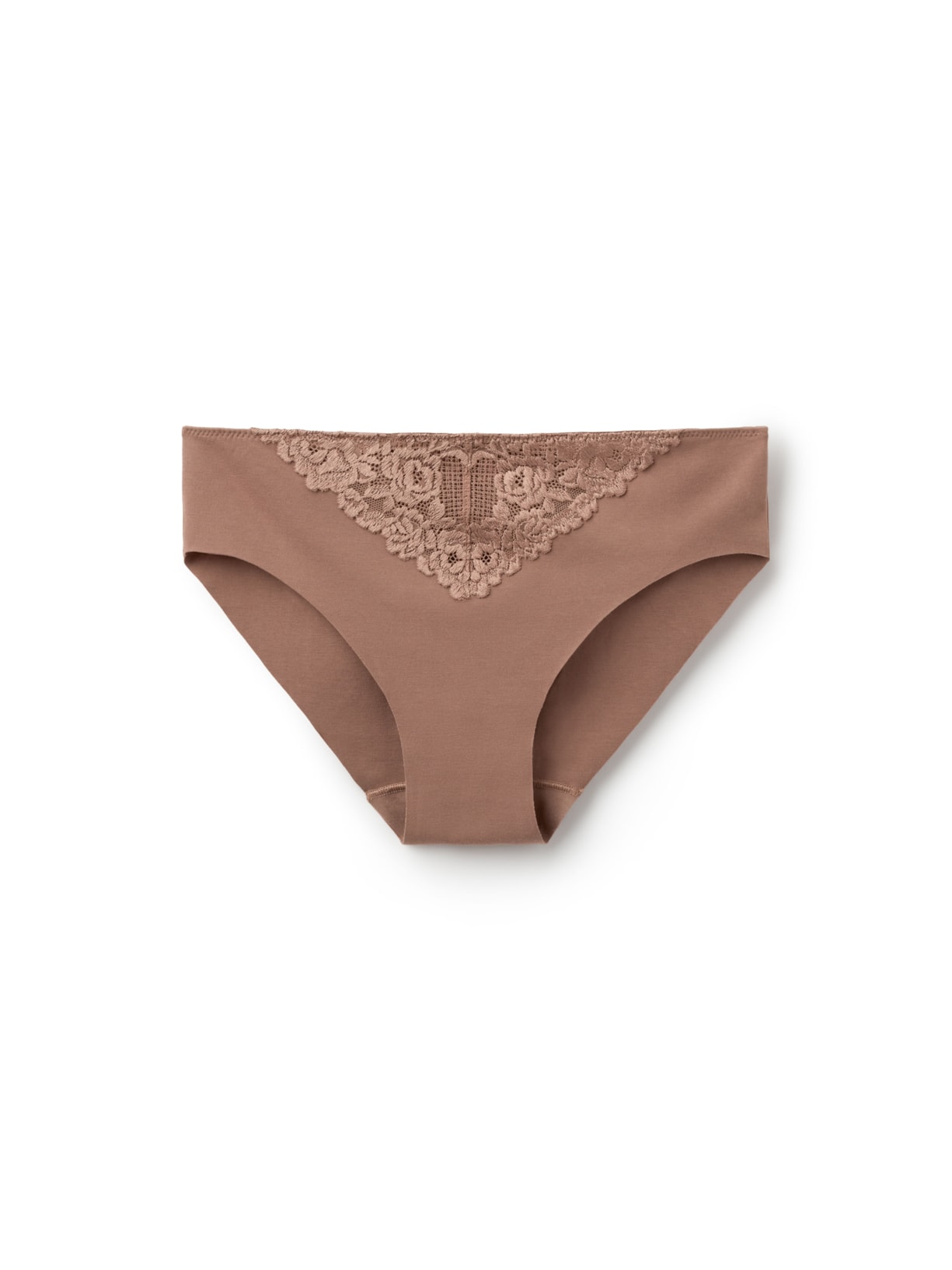 Calcinha Em Algodão Sem Costuras Pretty Flowers Marrom Intimissimi