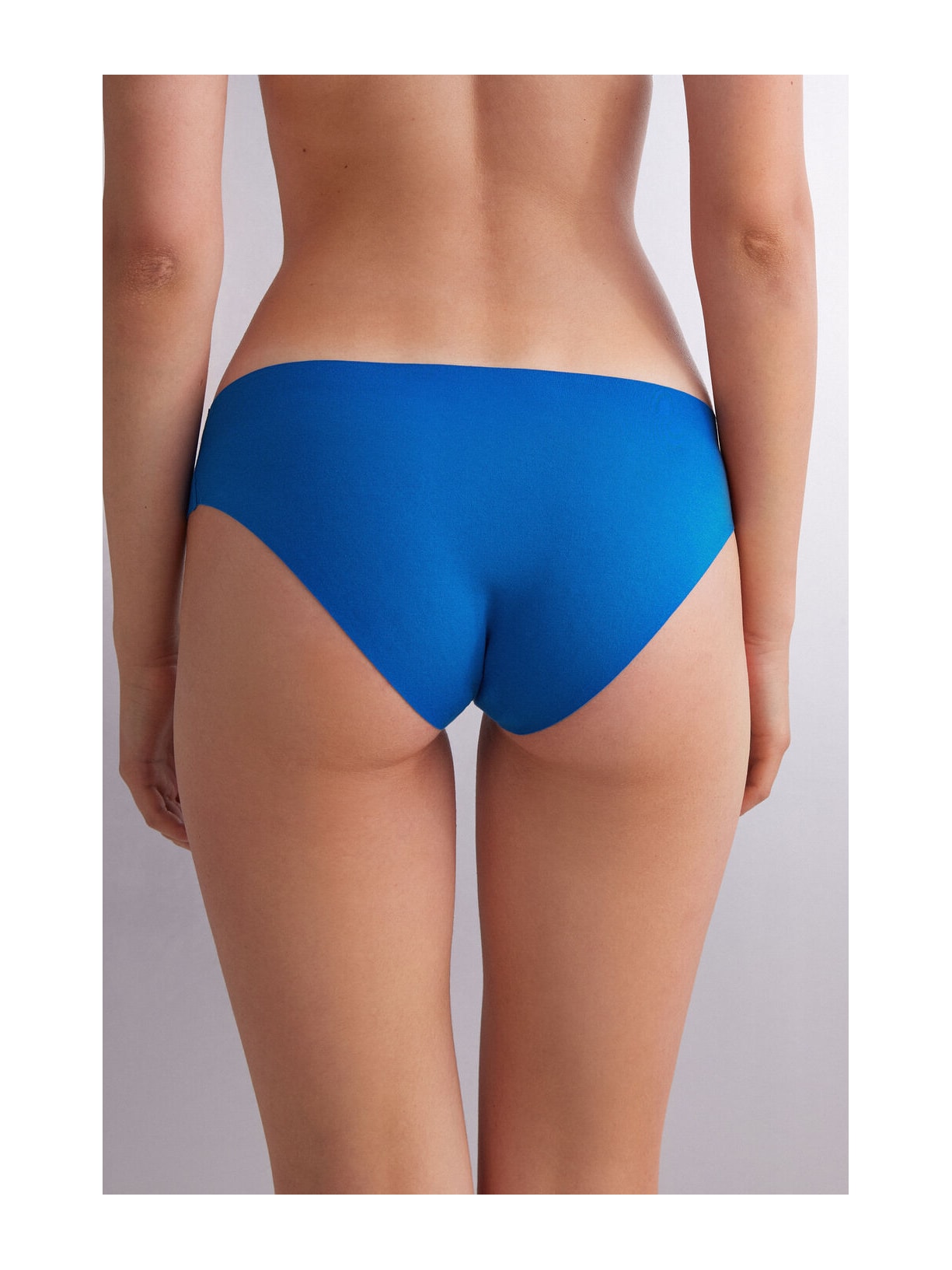 Calcinha Em Algodão Supima Sem Costuras Azul Intimissimi