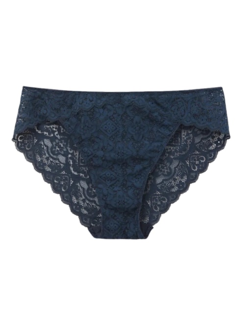 Calcinha Em Renda - Azul