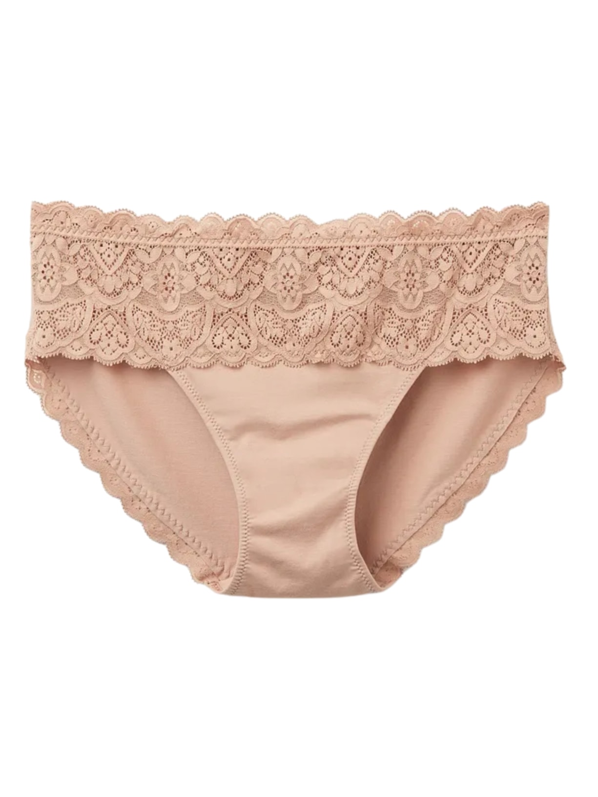 Calcinha Em Renda e Algodão Bege Intimissimi