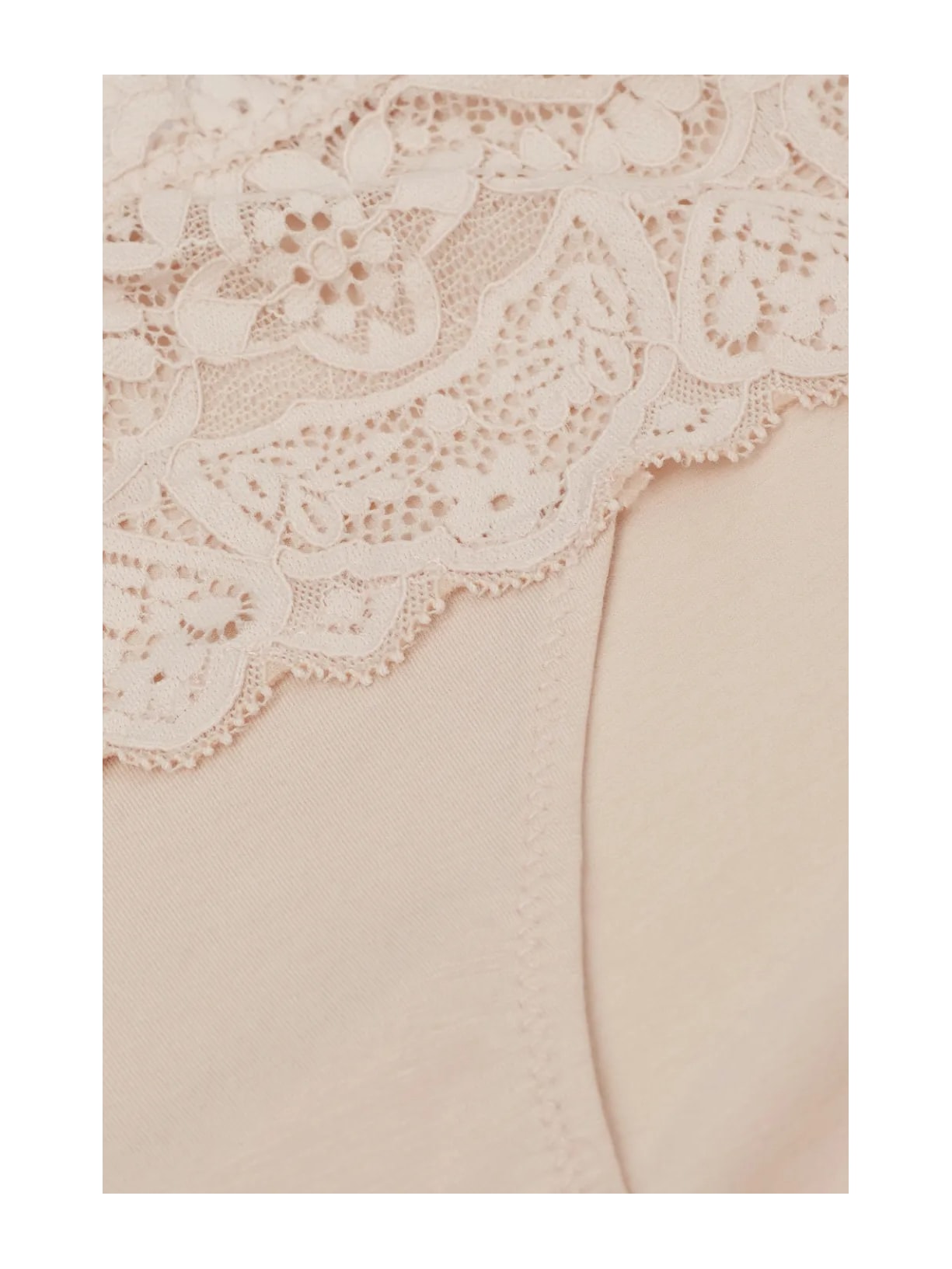 Calcinha Em Renda e Algodão Off-White Intimissimi