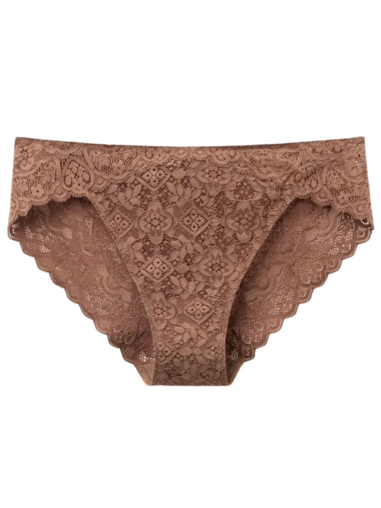 Calcinha Em Renda - Marrom