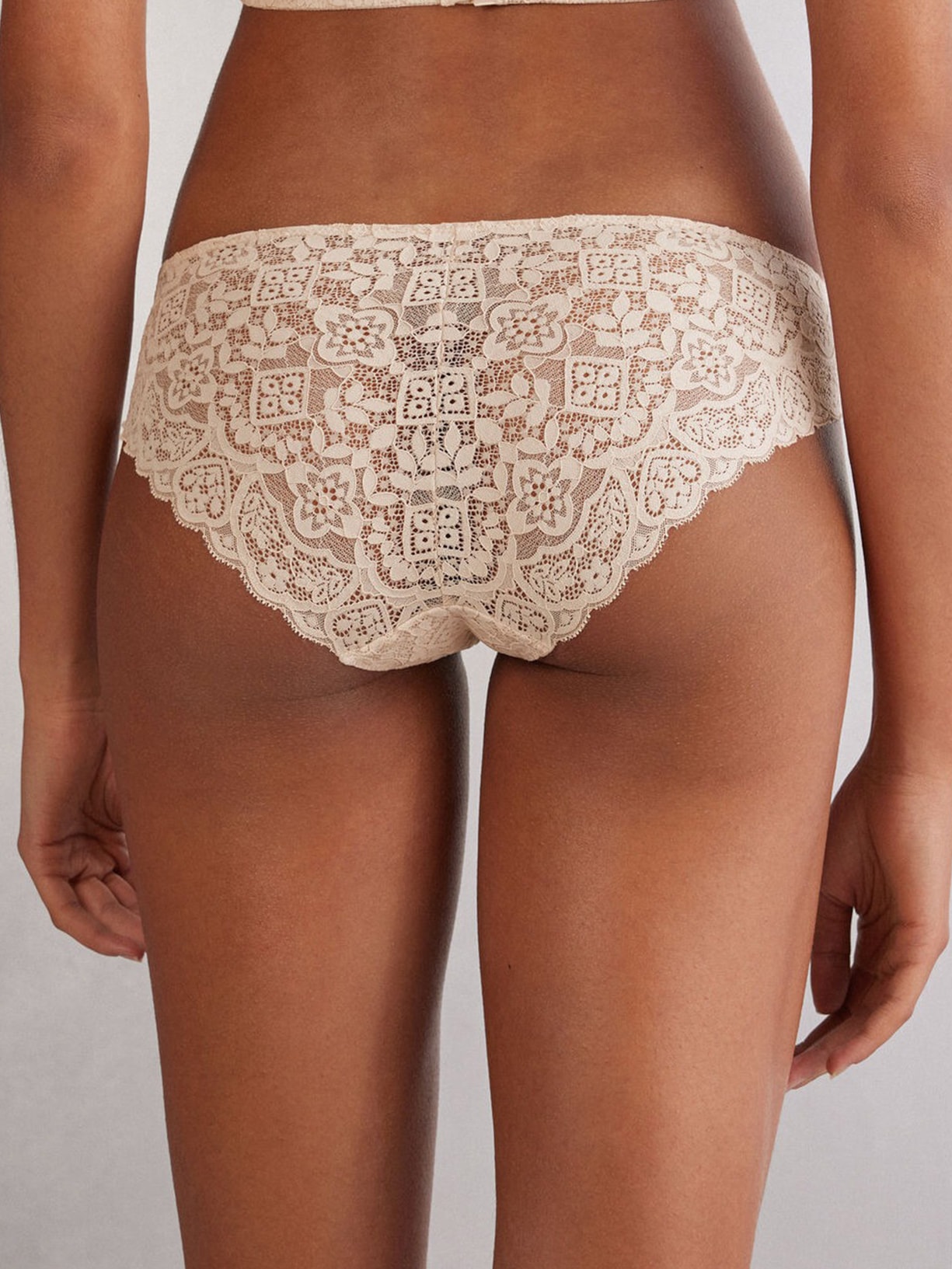 Calcinha Em Renda Off-White Intimissimi