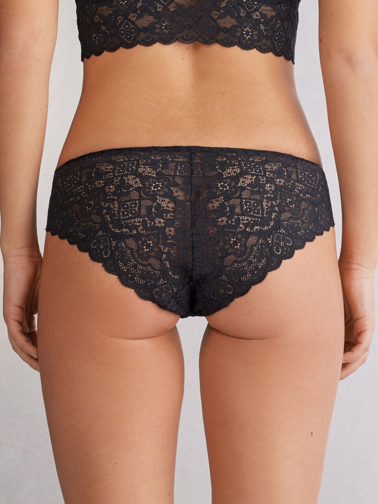 Calcinha Em Renda Preto Intimissimi