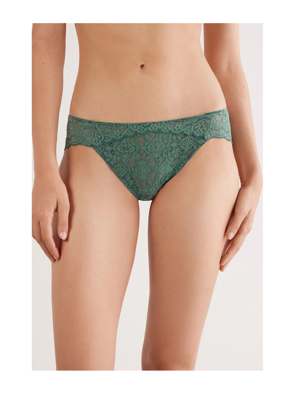 Calcinha Em Renda Verde Intimissimi