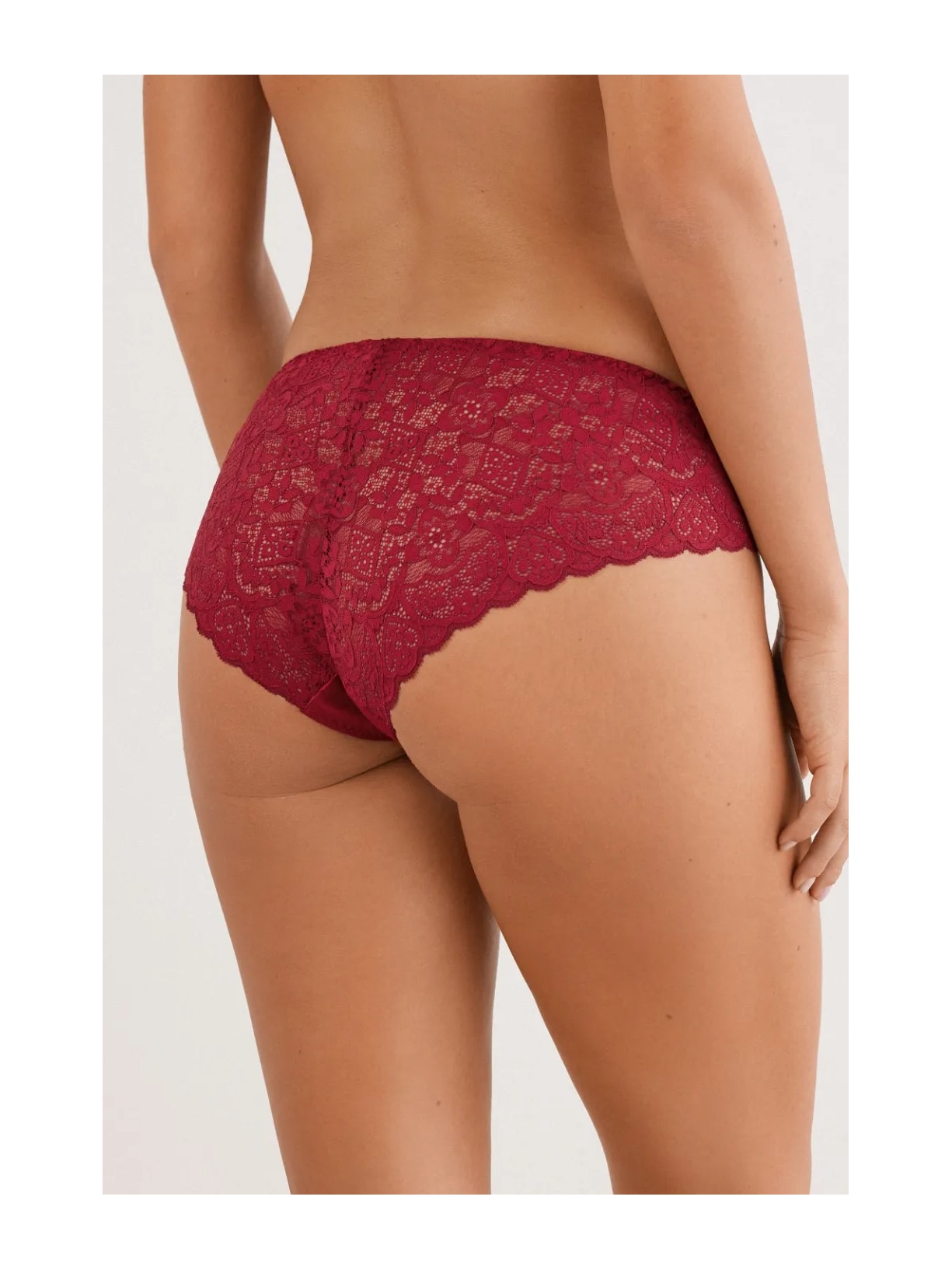 Calcinha Em Seda e Renda Vermelho Intimissimi