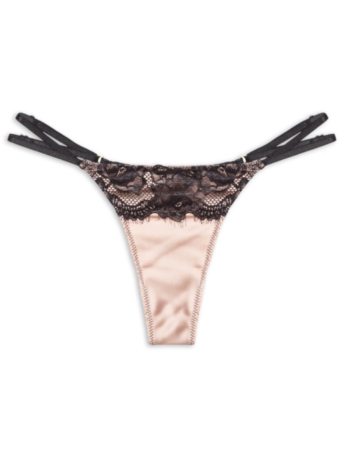 Calcinha Fio Cetim Marina - Rosa