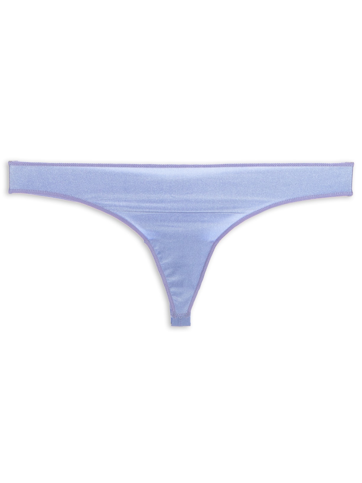 Calcinha Fio Dental Acabamento Invisível Em Microfibra Acetinada - Lilás